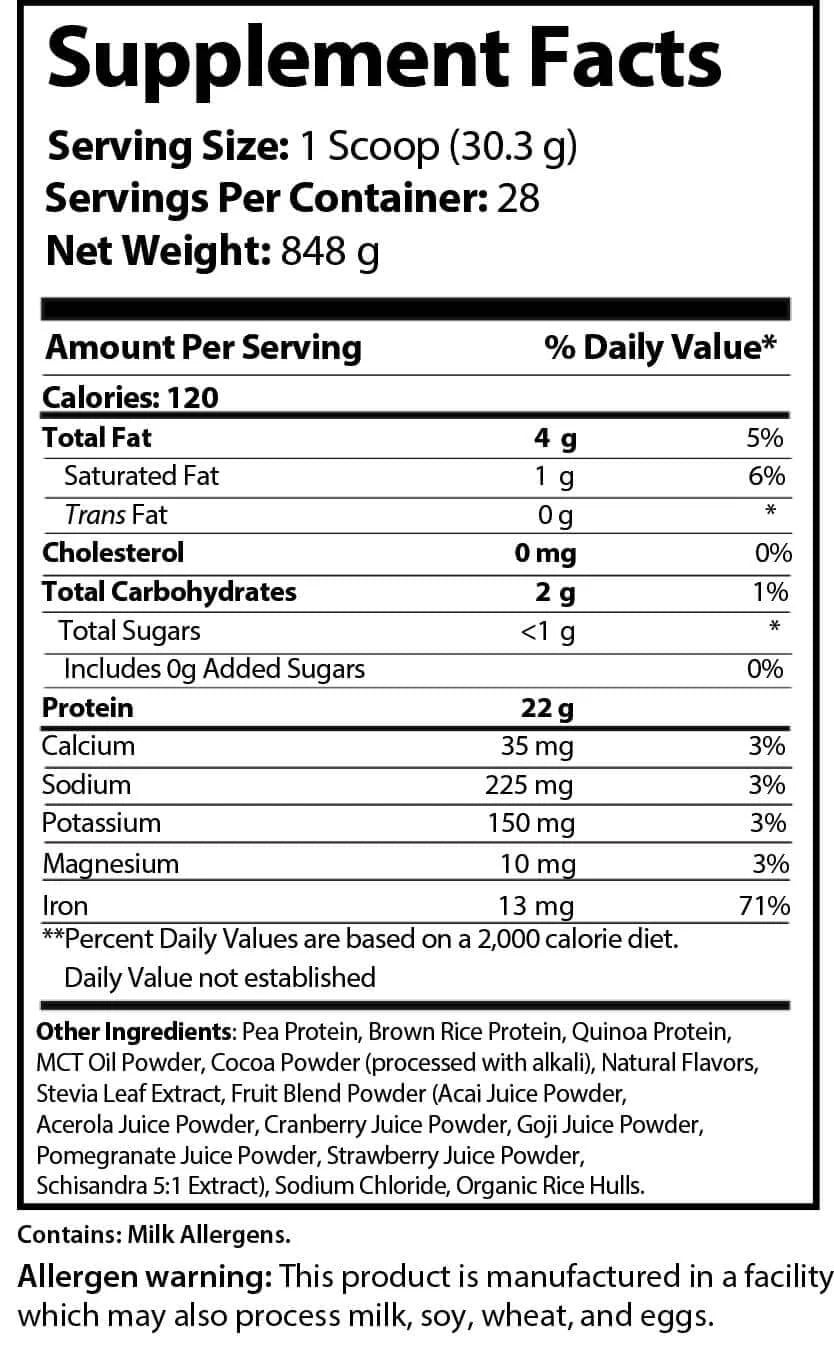 nutra chemlabs nc force vegan protein choclate milkshake